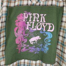 Wrangler ラングラー WRANCHER ウエスタンオンブレチェック長袖シャツ 大きいサイズ PINK FLOYD ブラウン (メンズ 2XL) 中古 古着 O0017_画像6