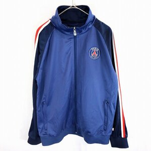 パリサンジェルマン トラックジャケット ラグランスリーブ PSG ネイビー (メンズ XL) 中古 古着 O0129