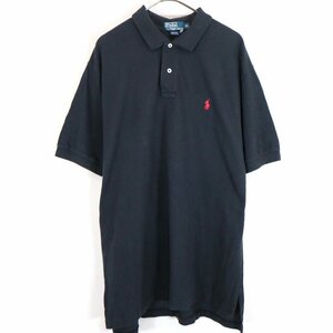 Polo by Ralph Lauren ポロバイラルフローレン ワンポイントロゴ ポロシャツ ブラック (メンズ XL) 中古 古着 O0414