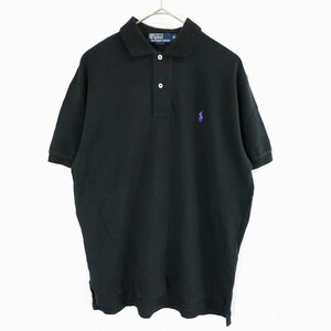 Polo by Ralph Lauren ポロバイラルフローレン ワンポイントロゴ ポロシャツ ブラック (メンズ M) 中古 古着 O0498