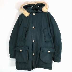 WOOLRICH ウールリッチ アークティックパーカー ダウンジャケット アウトドア アウター 防寒 登山 ネイビー (メンズ L) 中古 古着 O1399