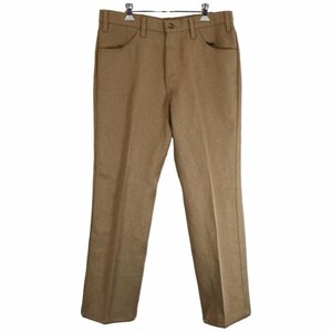 70年代 Levi's リーバイス スタプレ スラックス パンツ TALONジップ ライトブラウン (メンズ - 34/33) 中古 古着 O2374