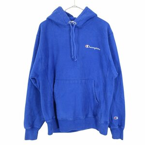 Champion チャンピオン リバースウィーブ 大きいサイズ アメカジ ブルー (メンズ XL) 中古 古着 O3024