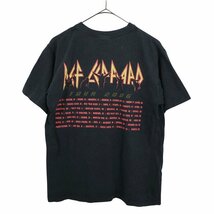 2000年代 anvil アンビル DEF LEPPARD デフ・レパード 半袖 プリントＴシャツ バンド ミュージック ブラック (メンズ M) 中古 古着 O3134_画像2