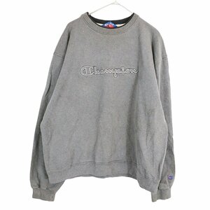 Champion チャンピオン ワンポイントロゴ スウェット オーセンティック グレー (メンズ L相当) 中古 古着 O3436