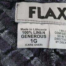 90年代 FLAX リネントップス 半袖Ｔシャツ チェック柄 パープル (レディース 1G) 中古 古着 O4023_画像6