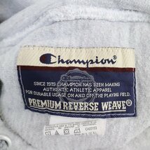 Champion チャンピオン プレミアムリバースウィーブ 英文字ワンポイント 刺繍 アメカジ グレー (メンズ S) 中古 古着 O4195_画像10