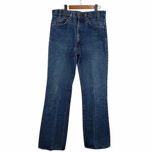 80年代 USA製 Levi's リーバイス 40517-0215 ジーンズ デニムパンツ オレンジタブ ブーツカット インディゴ (メンズ 34) 中古 古着 O4539