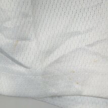 レースアップゲームシャツ アイスホッケー チームロゴ ホワイト (メンズ XL) 中古 古着 O4787_画像5