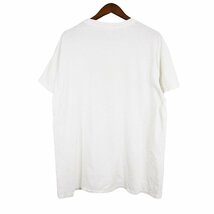 70年代 USA製 Hanes ヘインズ 猫 半袖Ｔシャツ シングルステッチ アニマルプリント ホワイト (メンズ XXXL) 中古 古着 O4818_画像2