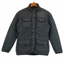 Barbour バブアー キルティングジャケット ダブルジップ ブラック (メンズ 12) 中古 古着 O4847_画像1