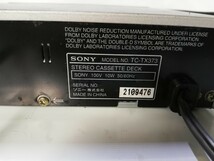 管503（通電再生確認、中古現状、即発送）SONY ソニー TC-TX373 オートリバースカセットデッキ DOLBY-B NR搭載_画像6