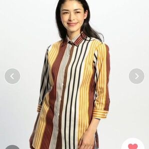 NARAKCAMICIE 七分袖シャツ ストライプシャツ