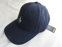 未使用 POLO RALPH LAUREN GOLF ポロ ラルフローレン ゴルフ ツイル ボール キャップ ポニーワンポイント 紺 ネイビー (MAPOHGSOJ421220) _画像1