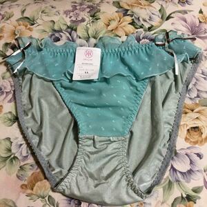  moss green pattern frill shorts L L size tag equipped 
