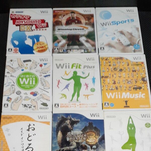 Wiiソフト☆カラオケ・ウイングイレブン・スポーツ・ミュージック・Fit・はじめてのwii・モンハン３・ワリオ