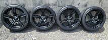 18インチ　マットブラック アルミホイル　18×8.5JJ 5穴 PCD120 オフセット 42_画像1