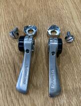 シマノＷレバー◇ダブルレバーSHIMANOSL-R4008speed×Friction Down Tube Shifterランドナースポルティーフピストディレイラー_画像6