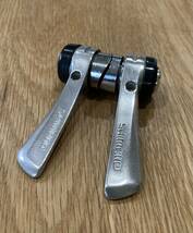 シマノＷレバー◇ダブルレバーSHIMANOSL-R4008speed×Friction Down Tube Shifterランドナースポルティーフピストディレイラー_画像2