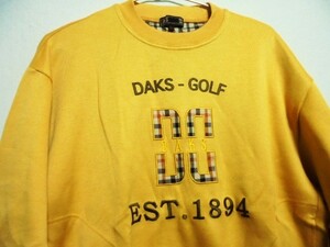 〇新品　ダックス　DAKS　総柄ししゅう　２ポケット付き　スウェット　サイズL〇