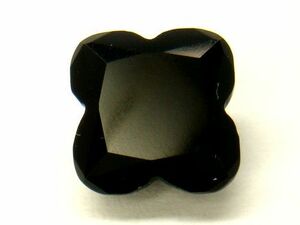 [ loose ] black onyx 10mm flower cut 