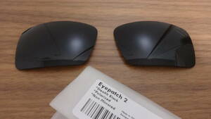処分価格！！★オークリー EYEPATCH EYE PATCH 2 アイパッチ（2含む）用 カスタム偏光レンズ BLACK Color POLARIZED 新品 
