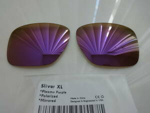 処分価格！★オークリー スリバーXL用 カスタム偏光レンズ　OAKLEY SLIVER XL OO9341 PURPLE Color Polarized★ 