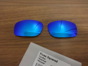 ★オークリー Fives Squared ファイブ スクエアード 用 カスタム偏光レンズ ICE BLUE Polarized 新品 FIVE　OO9238 ファイブス　