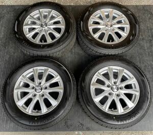 2021年 YOKOHAMA ice GUARD iG60 195/65R15 91Q ＆ WEDS JOKER 15×6J 5H114.3 +53 中古品 スタッドレスタイヤ 4本 直接の受け渡し可能