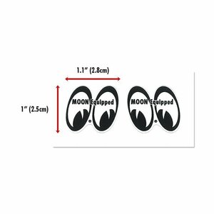 ムーンアイズ MOON Equipped 1インチ ステッカーMQD038