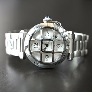 【Cartier】カルティエ パシャ38㎜　W31059H3　コンヴェックスグリッド 　中古品