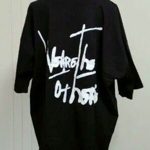 バックロゴ　ビッグTシャツ　カットソー　ブラック