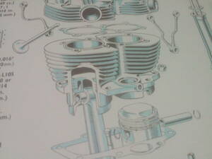 値下げ交渉、大歓迎　トライアンフ　別体　エンジン　分解図　未使用品