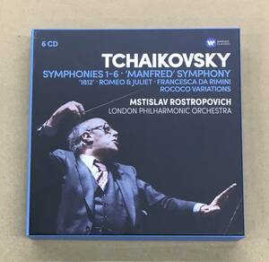 チャイコフスキー 交響曲全集 6CD BOX - ロストロポーヴィチ ロンドン・フィル 0190295869243 …h-2034 Rostropovich Tchaikovsky