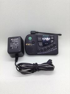 U565○MARUHAMA マルハマ 鳴物入 UHF/FM マルチバンド スキャニングレシーバー RT-422DX アダプター付 通電OK