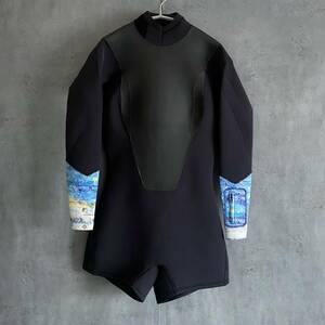 未使用 KASSIA SURF ウェットスーツ 2mm Long Arm Spring カシア 青②