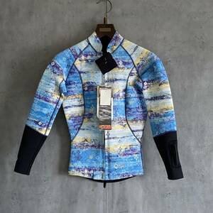 未使用 KASSIA SURF ウェットスーツ 2mm Jacket カシア ラッシュガード 青②