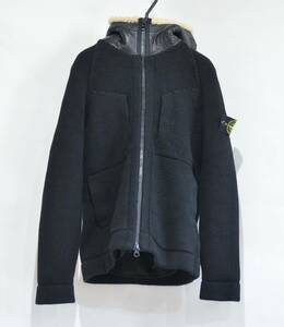 定価27.5万 STONE ISLAND ストーンアイランド PRESIDENT'S KNIT プリマロフト ライナー ムートン フード ニット ジャケット Y-321201