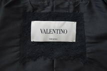 VALENTINO ヴァレンティノ バイカラー リボン コート ワンピース Y-235467_画像3