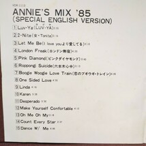 ■T17■　アン　ルイス　のアルバム「ANNIE‘S MIX ‘85 SPECIAL ENGLISH VERSION」_画像2