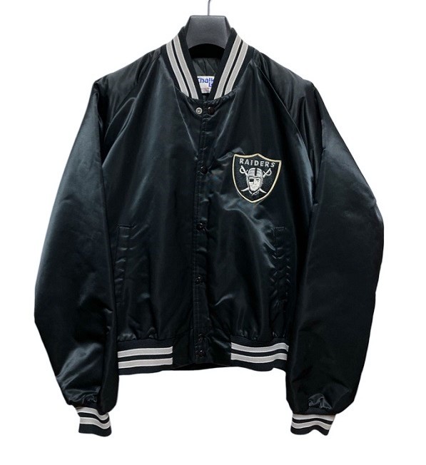 80s 90s ビンテージ USA製 Chalk Line NFL RAIDERS レイダース SATIN