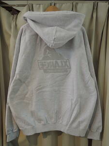 X-LARGE XLARGE XLarge BACKSIDE SLANTED OG ZIP HOODED SWEATSHIRT ash XL size 2023 newest popular commodity 