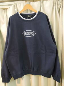 X-LARGE XLARGE XLarge RETRO CREW NECK SWEAT navy XL size popular commodity 