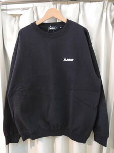 X-LARGE XLARGE XLarge STANDARD LOGO CREWNECK SWEATSHIRT black L size 2023 newest popular commodity price cut!