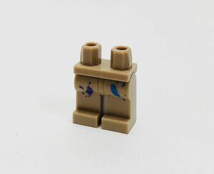 【新品未使用】レゴ　LEGO　ミニフィグ　レッグ　脚　足　ペンキ　ダークタン