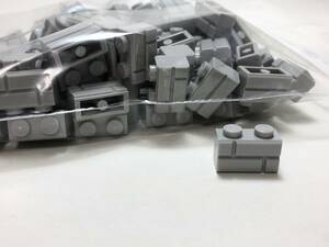 【新品未使用】レゴ　LEGO　ブロック　レンガ　1x2 グレー　ライトグレー　100個　１×２