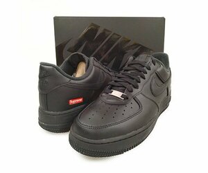 SUPREME×NIKE CU9225-001 AIR FORCE 1 LOW SP エアフォース シューズ ブラック サイズUS8=26cm 正規品 / 29624