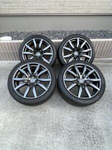 R35GTR純正ホイール＆タイヤ ダンロップ　SP SPORT MAXX GT 600 DSST CTT 255/40R20 285/35R20　レイズ製RAYS製 9.5J＋45　10.5J+25　4本