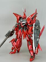 　1/100 RE/100 AMX-107R リバウ　改修 塗装済 ガンプラ　完成品　メタルビルド風　キャンディー塗装　_画像2