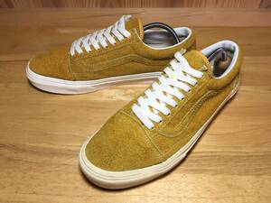 ★VANS バンズ 国内企画 OLD SKOOL オールドスクール スエード ダークイエロー 27.0cm 美品 Used 検 SK8 ハーフキャブ スリッポン ERA